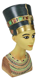 Ancient Egyptian Goddess Beautiful Queen Nefertiti Bust Mini Figurine 4.25"H