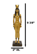 Ebros Egyptian Golden Goddess Hathor Motherhood Music Dance Patroness Figurine