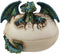 Earth Gaia Dragon Hatchling Breaking Out Of Egg Shell Figurine Jewelry Box Decor