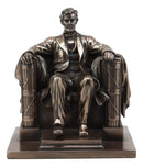 Bronzed Seated Abraham Lincoln Figurine 8"H Lincoln Memorial Colossal Sculpture