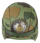 Patriotic USA Army Military Soldier Camo Helmet Money Coin Savings Piggy Bank