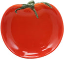 Ebros 6.5" Diameter Ceramic Fruity Red Tomato Fruit Small Serving Plate (1 PC)