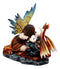 Enchanted Friendship Beautiful Fairy With Baby Dragon Statue Mythical Fantasy