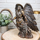 Catholic Church Archangel Saint Gabriel With Crescent Moon Statue 10"Tall Angel