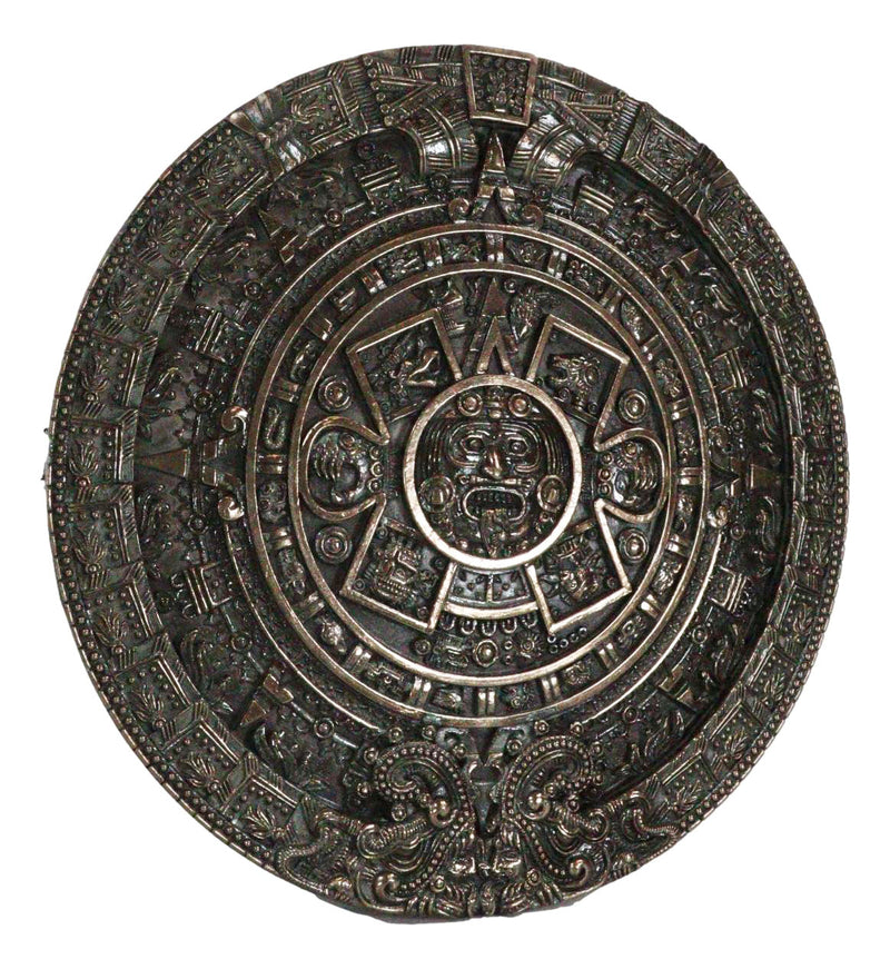 Mexica Aztec Maya Solar Sun Xiuhpohualli & Tonalpohualli Wall Calendar Plaque