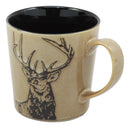 Ebros The Emperor Mule Deer Mug Glazed Stoneware Ceramic Coffee Cup Wildlife Design