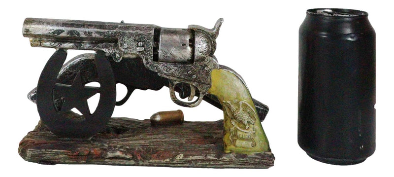 Rustic Country Double Six Shooter Pistols Western Cowboy Envelope Napkin Holder