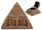 Ebros Egyptian Pyramid Box 7"Wide The Great Pyramid Of Khufu Hinged Trinket Box