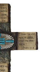 Rustic Western Scriptural Bible Verses Psalms Ecclesiastes Philemon Wall Cross