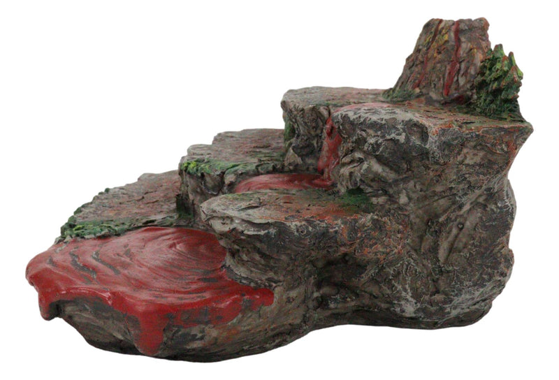 Lost World Prehistoric Volcanic Mountain Steps Display Figurine For Miniatures