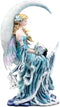 Ebros Large Celestial Moon Water Elemental Fairy Statue 11"H By Nene Thomas