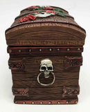 Ebros Time Waits For No Man Pirate Skull Pierced Dagger Small Jewelry Box Treasure