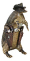 Western Rustic Texas Sherriff Cowboy Armadillo Money Piggy Coin Bank Figurine