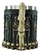 Ebros Gift Skeleton Ossuary Graveyard Labyrinth Death Tankard Coffee Beer Mug Cup