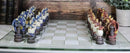 Might Magic Dungeons And Dragons Fantasy Colored Chess Pieces With Glass Board