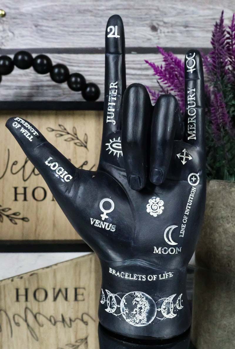 Psychic Fortune Teller Chirology Palmistry Hand Palm Astrology Symbols Figurine