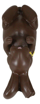 Whimsical 'Eye Candy' Realistic Chocolate Easter Bunny Rabbit Wine Bottle Holder