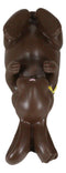 Whimsical 'Eye Candy' Realistic Chocolate Easter Bunny Rabbit Wine Bottle Holder