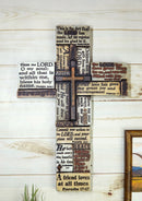 Large Inspirational Strength Faith Love Hope Christian Bible Verses Wall Cross