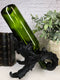 Classical Victorian Antique Black Roses Wine Bottle Holder Caddy Figurine