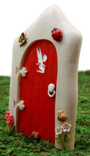 Ebros Fairy Garden Miniature Tinker Bell Magical Pixie Dust Red Door Figurine 4.75"H