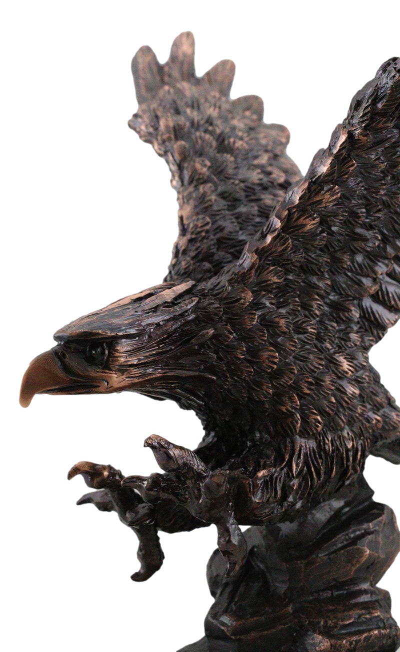 Wings of Glory King of The Skies Majestic Bald Eagle Swooping On Prey Figurine