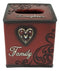 Rustic Western Family Love Bless This Home Scroll And Heart Tissue Box Cover