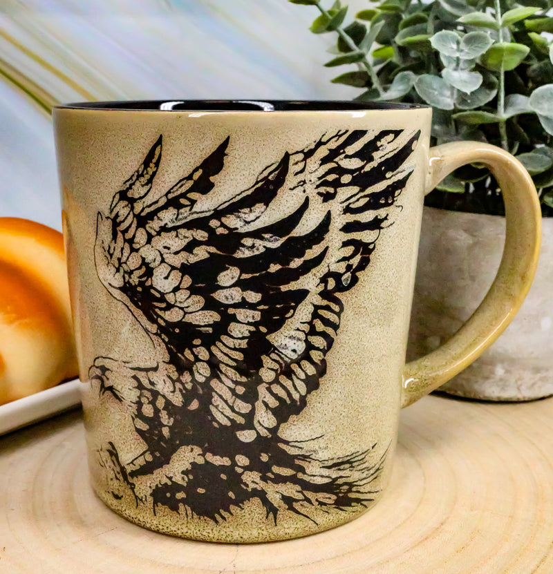 PACK OF 2 Glazed Stoneware Patriotic Bald Eagle 13oz Ceramic Mug Coffee Cup