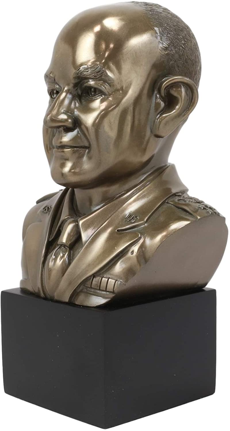 USA President Eisenhower Bust 8.75 Inch Tall Figurine 34th President Dwight D.