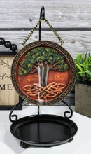 Celtic Tree Of Life Sacred Knotwork Roots Medallion Backflow Incense Cone Burner