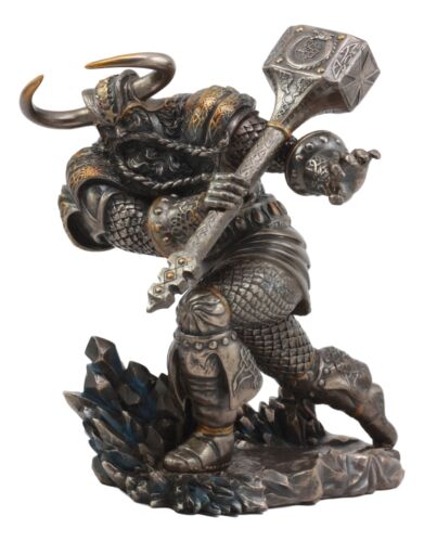 Asgard God Of Thunder Thor Wielding Mjolnir Hammer Figurine Charging Thor Statue
