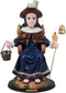 Ebros Gift Large 19.5" Tall Roman Catholic Santo Nino De Holy Infant of Atocha Seated On Throne Statue Saint Devotional Sculpture with Brass Name Plate Prisoners' Deliverer Decorative Figurine