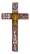 Western On The 8th Day God Created The Farmer With Golden Harvest Wall Cross