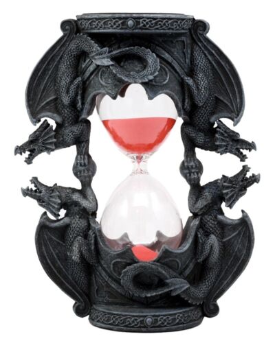 Ebros Gift Invertible Four Elemental Dragons Sand Timer Figurine Dragon Hourglass Sandtimer