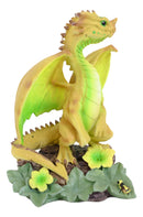 Colorful Fruits Vegetables Honeydew Melon Dragon Figurine Fairy Garden Decor