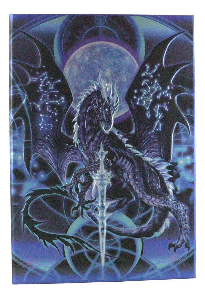 Dragons Lair Fantasy Night Blade Moon Dragon Embossed Journal Diary Notebook