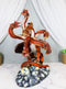 Quest Of Perseus Red 7 Headed Volcano Hyperion Hydra Dragon Roaring Statue