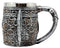 Ebros Medieval Roman Skull Mug Beer Stein Tankard Cup 13oz Resin Body With Stainless Steel Liner