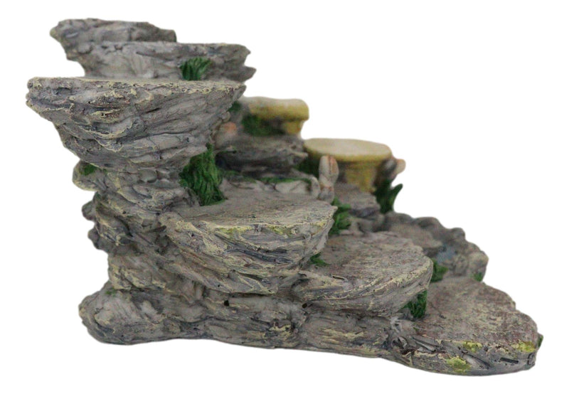 Nature Terraced Mountain Waterfall Stream Steps Display Figurine For Miniatures