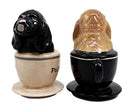 Ebros Cocker Spaniel Puppy Love Magnetic Ceramic Salt Pepper Shakers Set