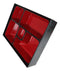 Lacquered Plastic Japanese Style 5 Compartments Sushi Lunch Bento Box With Lid