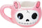 Ebros Gift Furrybones Coffee Mug Beverage Cups 14 fl oz Mugs (Pink Bun Bun)