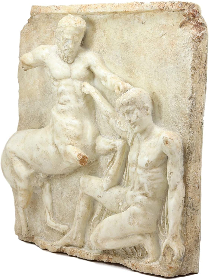 Large Greek God Mortal Combat Centaur And Lapiths Metope Wall Decor Plaque 16"H