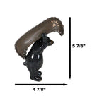 Western Rustic Black Bear Portaging A Canoe Figurine River Cruising Bears Accent