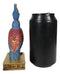 Egyptian God Horus Falcon Bird With Pschent Crown On Royal Pedestal Figurine