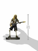 Day Of The Dead Skeleton Bass Player Figurine Rock Band From Hell Underworld