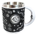 Ebros Crescent Moon Ouija Coffee Mug Tankard With Crescent Moon Handle