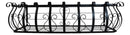 Set of 2 Parisian Cast Iron Black Scrollwork Wall Planter Bracket Shelf Box