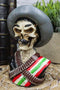 Day of The Dead Skeleton Emiliano Zapata Salazar Patriotic Bust Figurine Skull