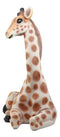 Large Madagascar Wildlife Sitting Giraffe Statue 19.5"Tall Safari Savannah Decor